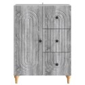 VidaXL Bufet Szary Sonoma 66 x 34,5 x 90 cm Drewno inżynieryjne