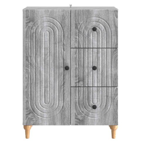 VidaXL Bufet Szary Sonoma 66 x 34,5 x 90 cm Drewno inżynieryjne