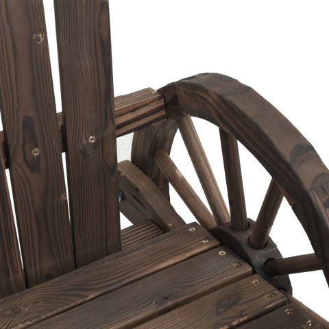 VidaXL Krzesła bujane Adirondack, 2 szt., lite drewno jodłowe