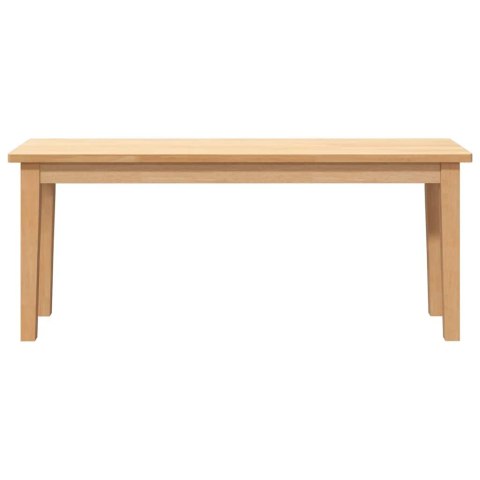 VidaXL Ławka 110 cm Drewno lite Guma