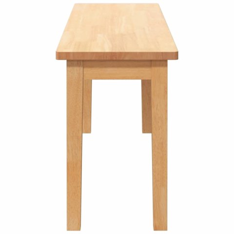 VidaXL Ławka 110 cm Drewno lite Guma