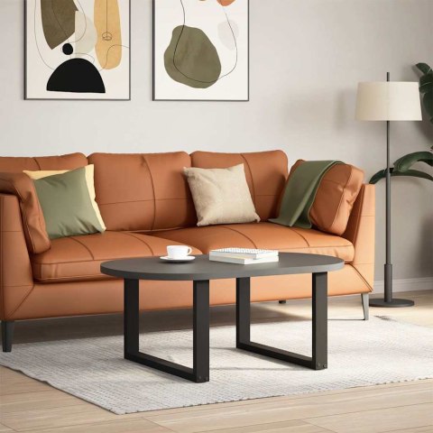 VidaXL Nogi do stolika kawowego w kształcie litery U 2 szt. Czarne 60x(42-43) cm Stal