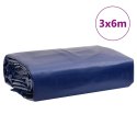 VidaXL Plandeka, niebieska, 3x6 m, 650 g/m²