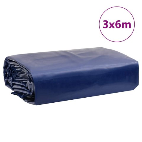 VidaXL Plandeka, niebieska, 3x6 m, 650 g/m²