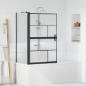 VidaXL Ścianka prysznicowa do kąpieli 80 x 68 x 128 cm szkło hartowane