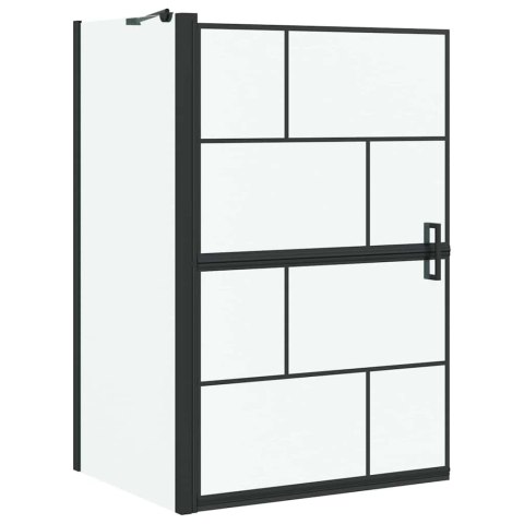 VidaXL Ścianka prysznicowa do kąpieli 80 x 68 x 128 cm szkło hartowane