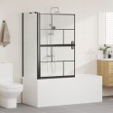 VidaXL Ścianka prysznicowa do kąpieli 80 x 68 x 128 cm szkło hartowane