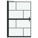 VidaXL Ścianka prysznicowa do kąpieli 80 x 68 x 128 cm szkło hartowane