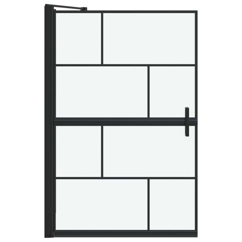 VidaXL Ścianka prysznicowa do kąpieli 80 x 68 x 128 cm szkło hartowane