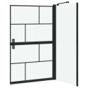 VidaXL Ścianka prysznicowa do kąpieli 80 x 68 x 128 cm szkło hartowane