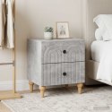 VidaXL Szafka Nocna 2 szt. Betonowy szary 43 x 34,5 x 48 cm
