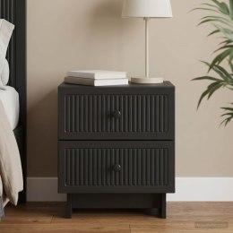 VidaXL Szafka Nocna Czarny 43 x 34,5 x 47,5 cm Drewno inżynieryjne