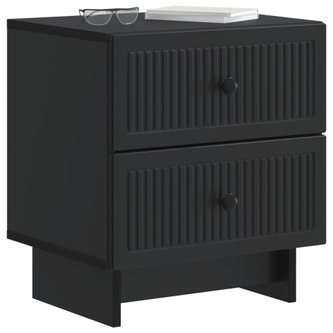 VidaXL Szafka Nocna Czarny 43 x 34,5 x 47,5 cm Drewno inżynieryjne