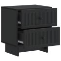 VidaXL Szafka Nocna Czarny 43 x 34,5 x 47,5 cm Drewno inżynieryjne