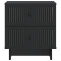 VidaXL Szafka Nocna Czarny 43 x 34,5 x 47,5 cm Drewno inżynieryjne