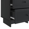 VidaXL Szafka Nocna Czarny 43 x 34,5 x 47,5 cm Drewno inżynieryjne