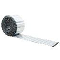 Vidaxl Krawędź Trawnikowa Srebrny 1000 x 15 x 0.03 cm Stal ocynkowana