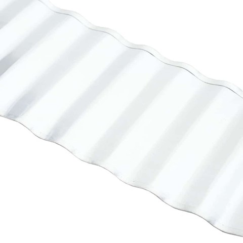 Vidaxl Krawędź Trawnikowa Srebrny 1000 x 25 x 0,03 cm