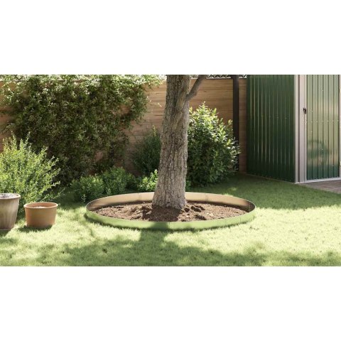 Vidaxl Płot trawnika Kolor galwanizowany 100 x 20 x 0.07 cm