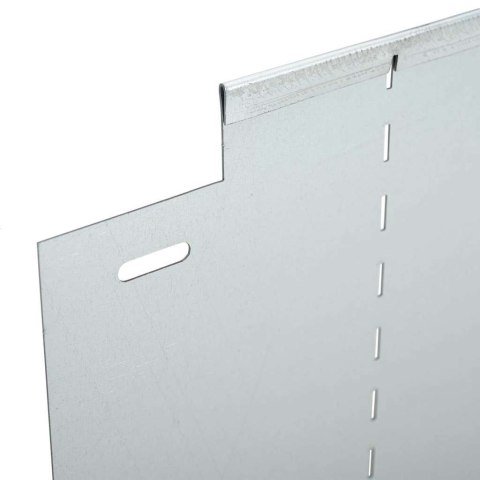 Vidaxl Płot trawnika Kolor galwanizowany 100 x 20 x 0.07 cm