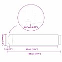 Vidaxl Płot trawnika Kolor galwanizowany 100 x 20 x 0.07 cm