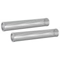 Vidaxl Rura do wędzenia 2 szt. Ø 5 x 30 cm Stal nierdzewna 304 srebrny