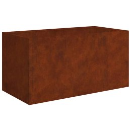 VidaXL Donica, 80x40x40 cm, stal kortenowska