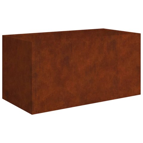 VidaXL Donica, 80x40x40 cm, stal kortenowska