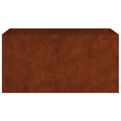 VidaXL Donica, 80x40x40 cm, stal kortenowska