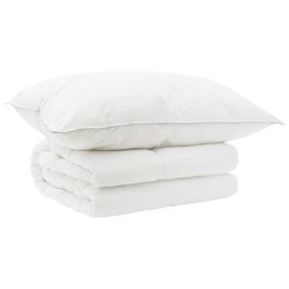 VidaXL Zestaw kołdry i poduszek 2 szt. 152x203 cm Lato 140 GSM Wełna