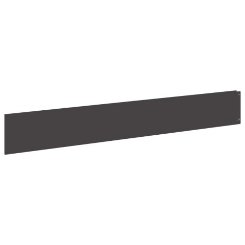 VidaXL Krawężnik do trawnika 20 szt. 100 x 15 cm Stal Czarny