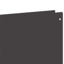 VidaXL Krawężnik do trawnika 20 szt. 100 x 15 cm Stal Czarny