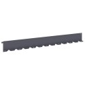 VidaXL Krawężnik do trawnika 20 szt. 102 x 10 x 4 cm Stal antracytowy