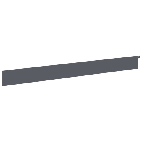 VidaXL Krawężnik do trawnika 20 szt. 102 x 10 x 4 cm Stal antracytowy