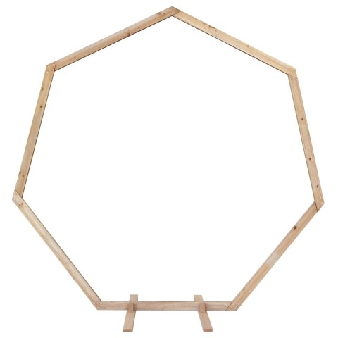 ŁUK ŚLUBNY JASNY BRĄZ 221 X 92 X 216 CM LITE DREWNO SOSNOWE