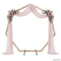 ŁUK ŚLUBNY JASNY BRĄZ 221 X 92 X 216 CM LITE DREWNO SOSNOWE