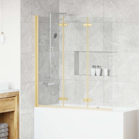OSŁONA PRYSZNICOWA ZŁOTY 130X138CM SZKŁO ESG I ALUMINIUM