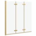 OSŁONA PRYSZNICOWA ZŁOTY 130X138CM SZKŁO ESG I ALUMINIUM