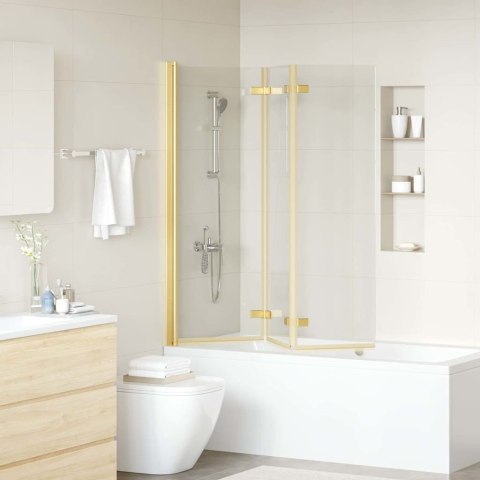 OSŁONA PRYSZNICOWA ZŁOTY 130X138CM SZKŁO ESG I ALUMINIUM