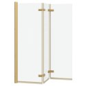 OSŁONA PRYSZNICOWA ZŁOTY 130X138CM SZKŁO ESG I ALUMINIUM