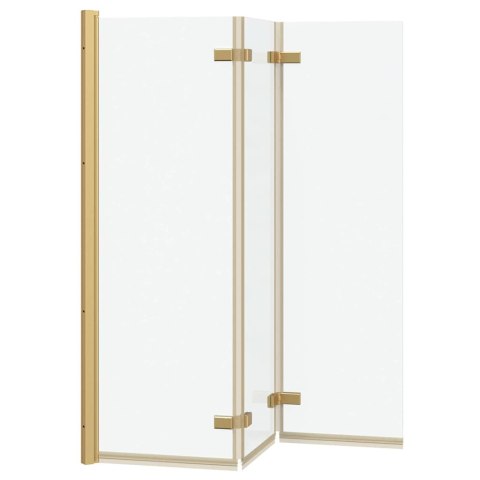 OSŁONA PRYSZNICOWA ZŁOTY 130X138CM SZKŁO ESG I ALUMINIUM