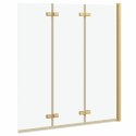 OSŁONA PRYSZNICOWA ZŁOTY 130X138CM SZKŁO ESG I ALUMINIUM