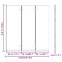 OSŁONA PRYSZNICOWA ZŁOTY 130X138CM SZKŁO ESG I ALUMINIUM