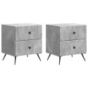 VidaXL Szafka Nocna 2 szt. Betonowy szary 43 x 34,5 x 47,5 cm