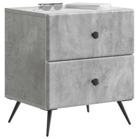 VidaXL Szafka Nocna 2 szt. Betonowy szary 43 x 34,5 x 47,5 cm