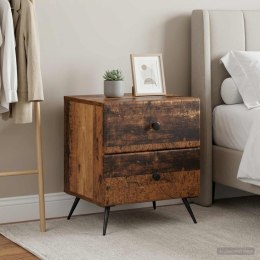 VidaXL Szafka Nocna 2 szt. Stare drewno 43 x 34,5 x 47,5 cm