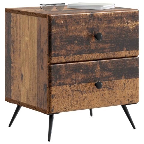 VidaXL Szafka Nocna 2 szt. Stare drewno 43 x 34,5 x 47,5 cm