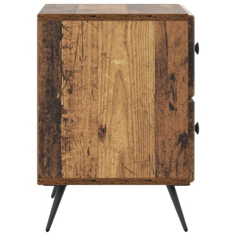 VidaXL Szafka Nocna 2 szt. Stare drewno 43 x 34,5 x 47,5 cm