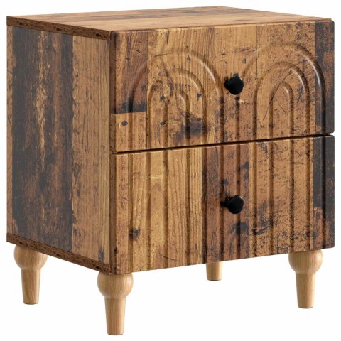 VidaXL Szafka Nocna 2 szt. Stare drewno 43 x 34,5 x 48 cm