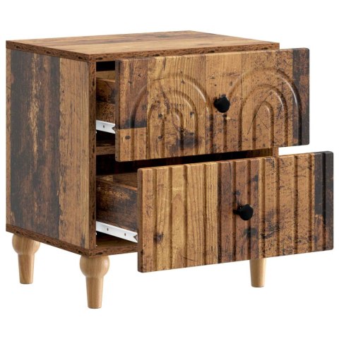 VidaXL Szafka Nocna 2 szt. Stare drewno 43 x 34,5 x 48 cm